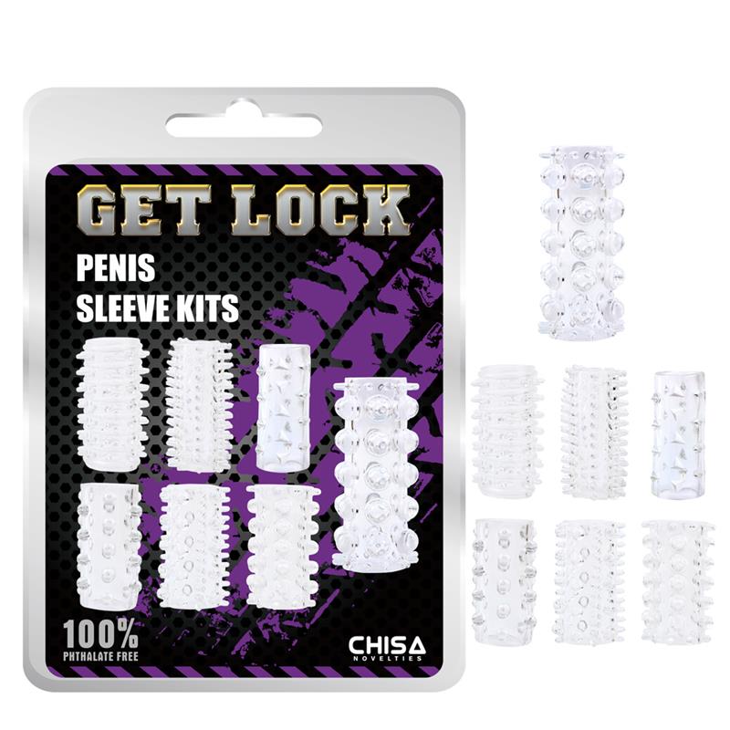 CHISAs Penis Sleeve Kits-Clear