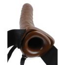 9209 fetish-fantasy-series-8-vibrating-hollow-strap-on-brown 4