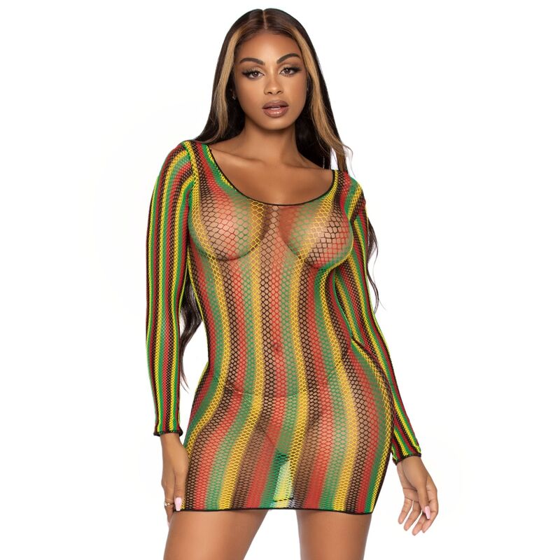 Leg avenue rasta mini dress one size
