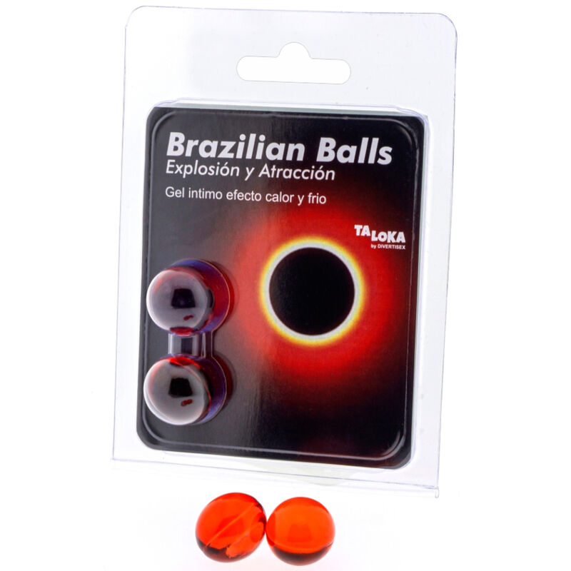 TALOKA - 2 BRAZILIAN BALLS HOT  COLD EFFECT EXCITING GEL