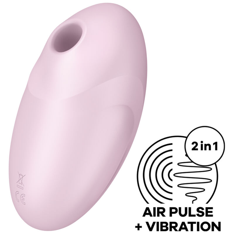 SATISFYER VULVA LOVER 3 AIR PULSE STIMULATOR VIBRATOR – PINK