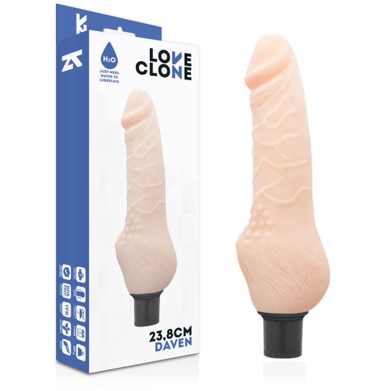 Loveclone daven self lubrication dong flesh 23.8 cm
