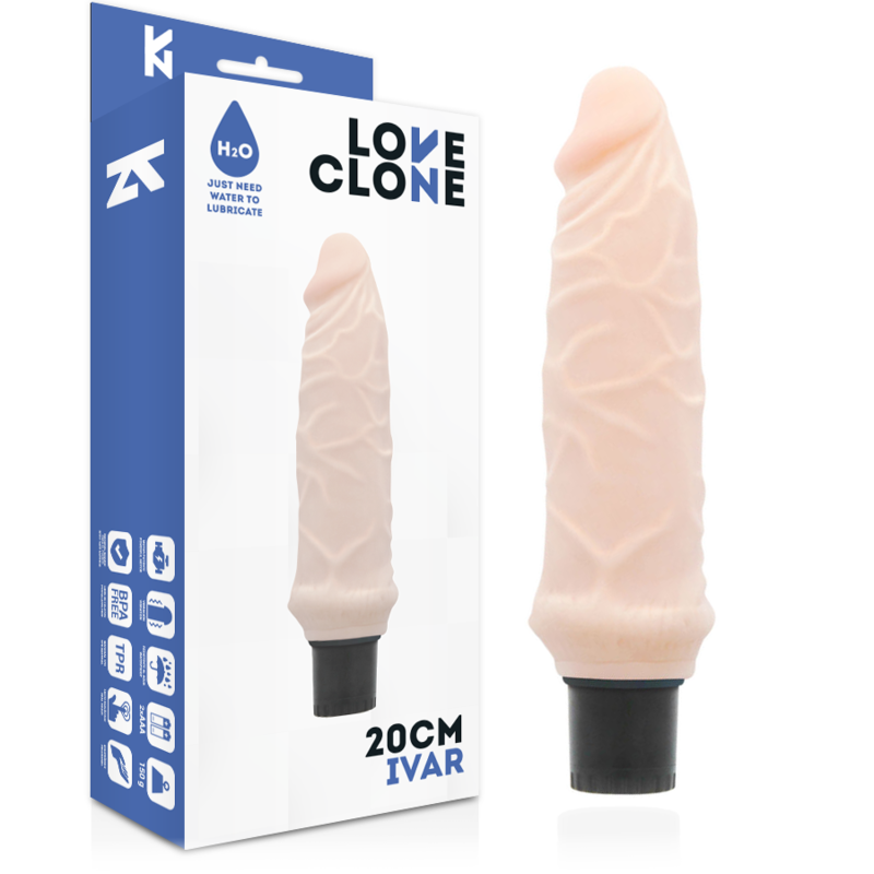 Loveclone ivar self lubrication dong flesh 20cm