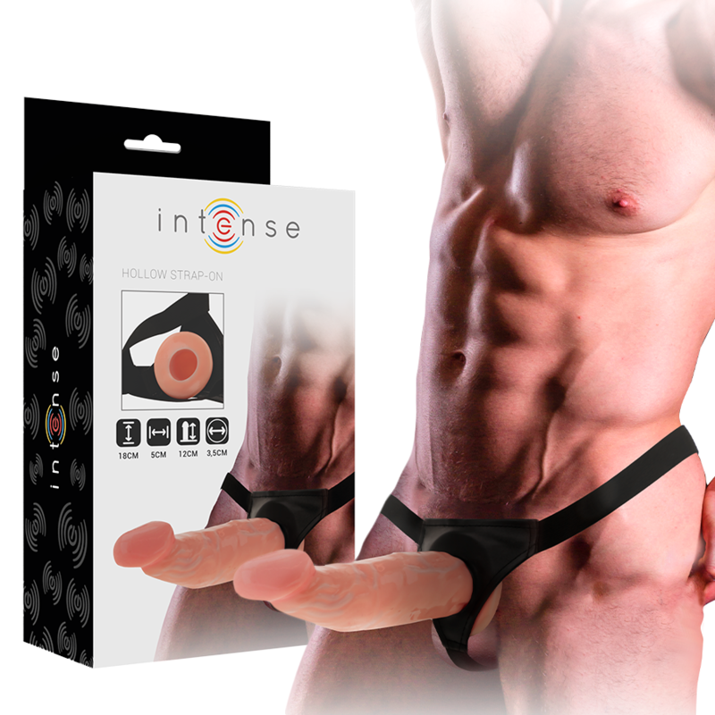 INTENSE - HOLLOW STRAP-ON EXTENDER 18 X 3.5 CM