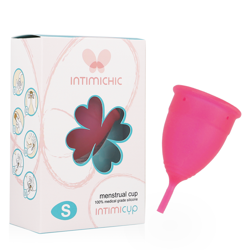 Intimichic menstrual cup medical grade silicone size s