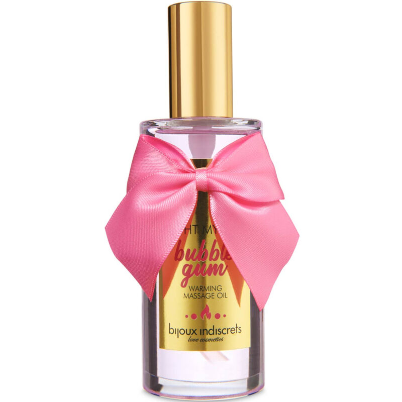 BIJOUX INDISCRETS – LIGHT MY FIRE MASSAGE OIL HEAT EFFECT GUM FLAVOR