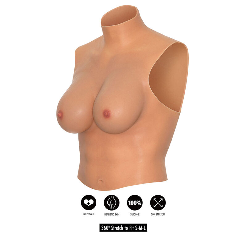 HIDDEN DESIRE – ALTER EGO WEARABLE BREAST SHIRT D-CUP FLESH