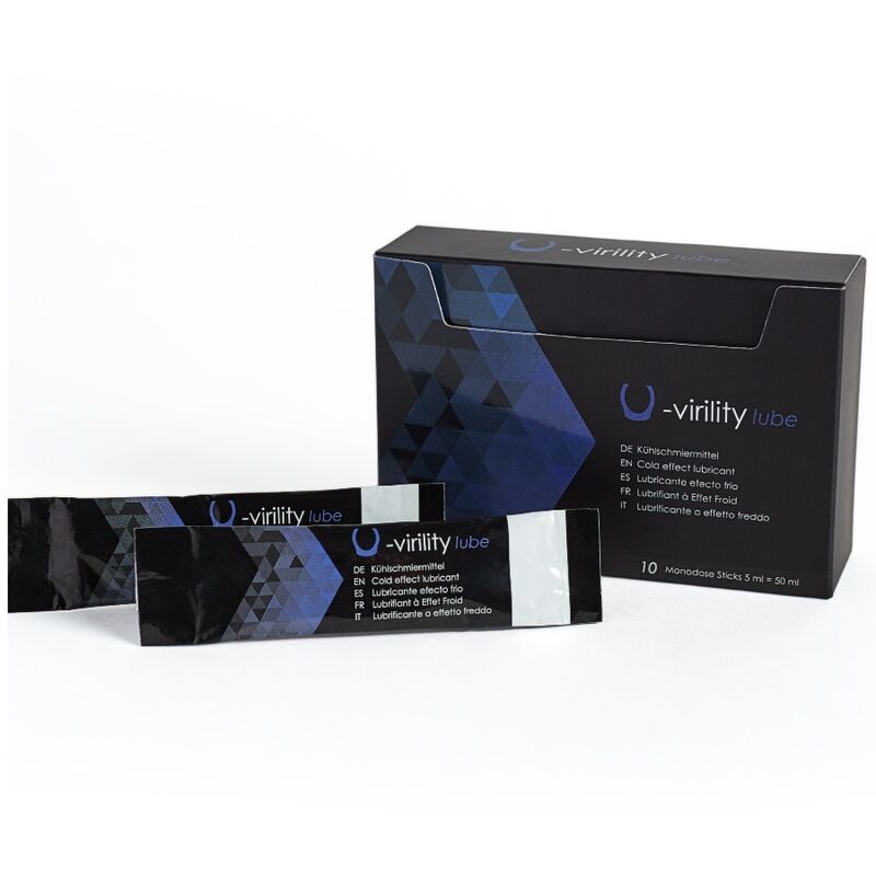 500 COSMETICS – U-VIRILITY LUBE COLD EFFECT LUBRICANT 10 X 5 ML