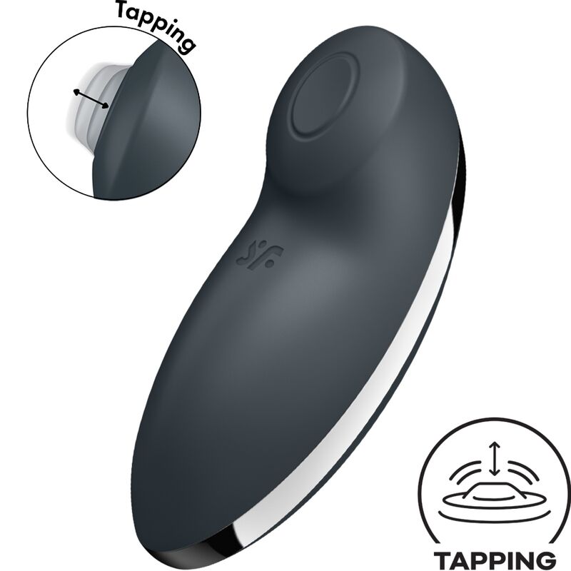 SATISFYER – TAP CLIMAX 2 VIBRATOR STIMULATOR GREY
