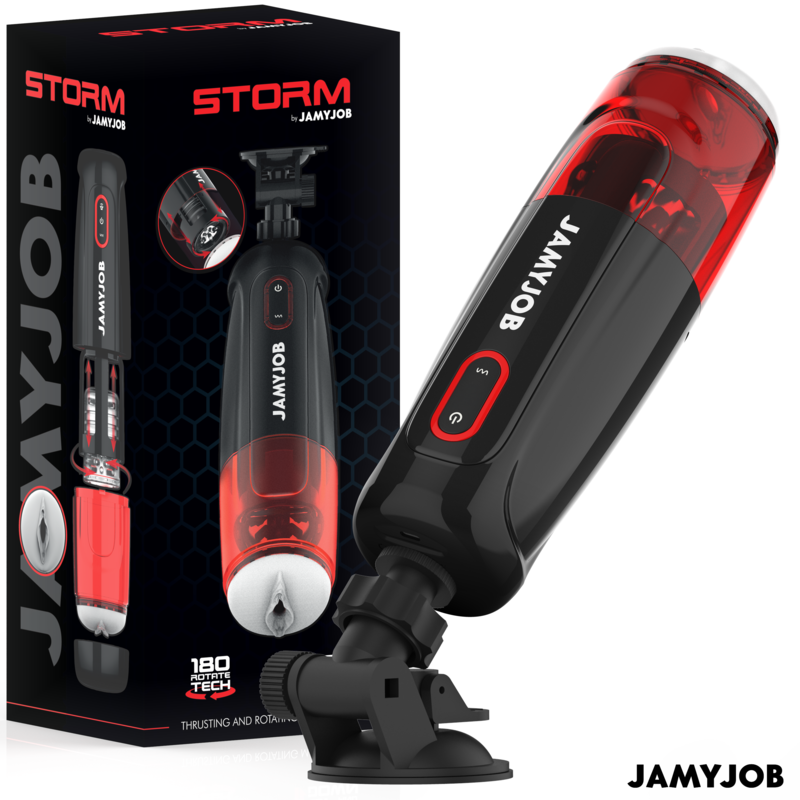JAMYJOB – CYCLONE AUTOMATIC VAGINA MASTURBATOR 10 SUCTION AND THRUST MODES