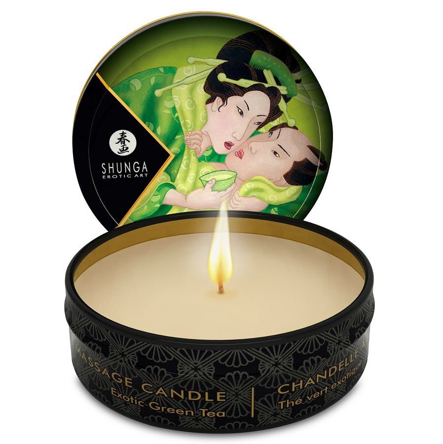Mini caress by candlelight massage candle  exotic green tea