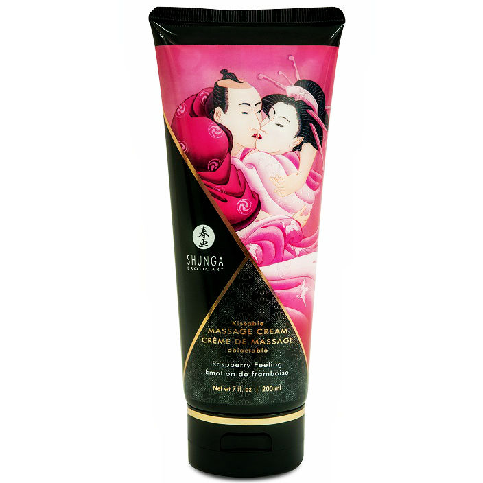 Shunga massage cream kissable raspberry emotion 200ml