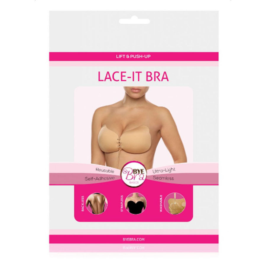 Byebra lace-it bra cup c in black