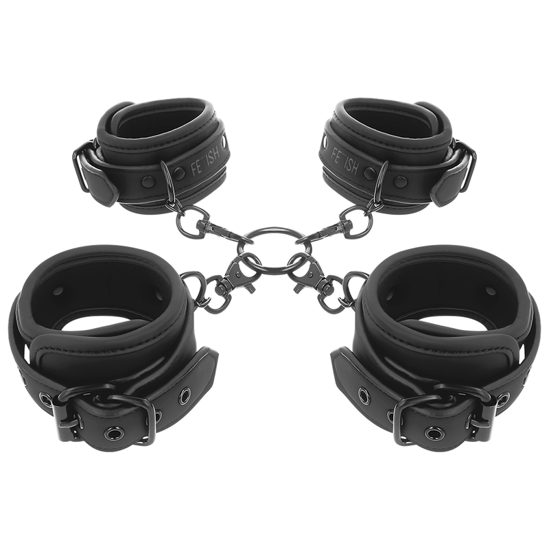 Fetish submissive hogtie and cuff set